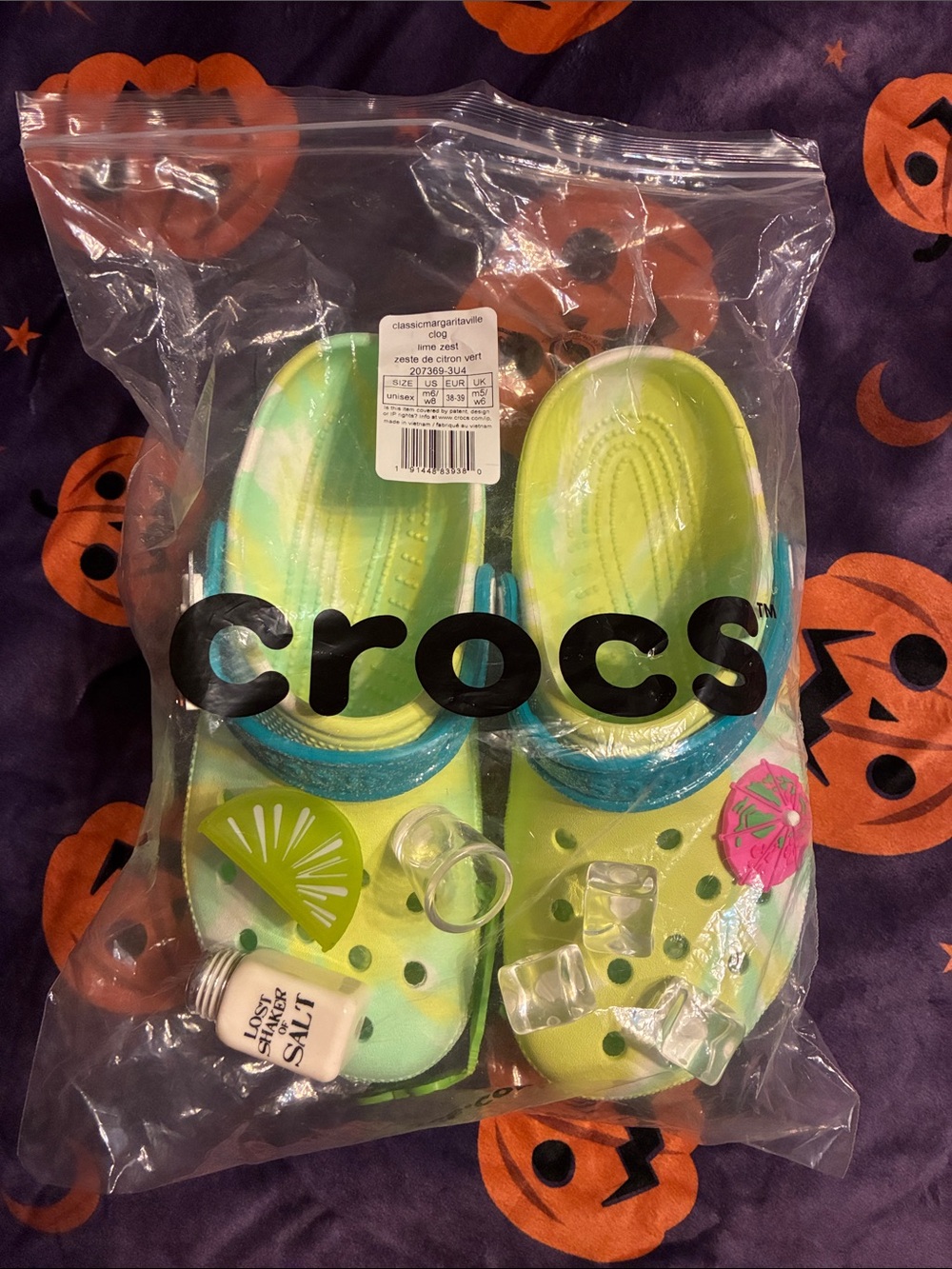 Margaritaville lime zest margarita Crocs 🧂 🍋🟩